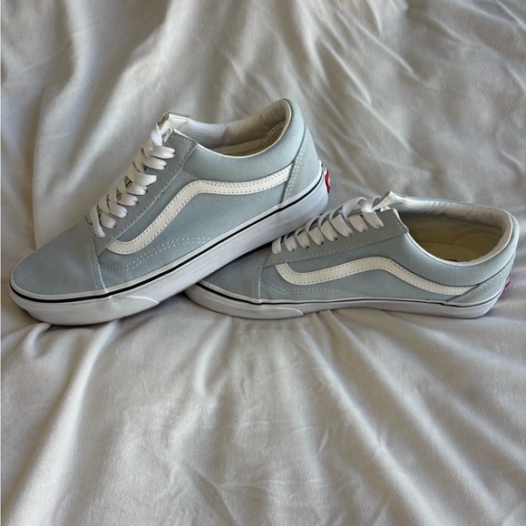 Vans Old Skool Baby Blue / True White - Woman’s Size 9 / Men’s Size 7.5 - Picture 2 of 6
